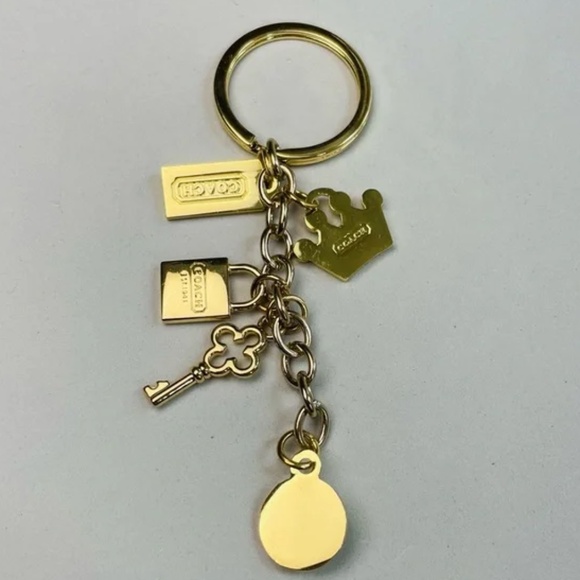Coach Gold Crown Keychain - Picture 3 of 3